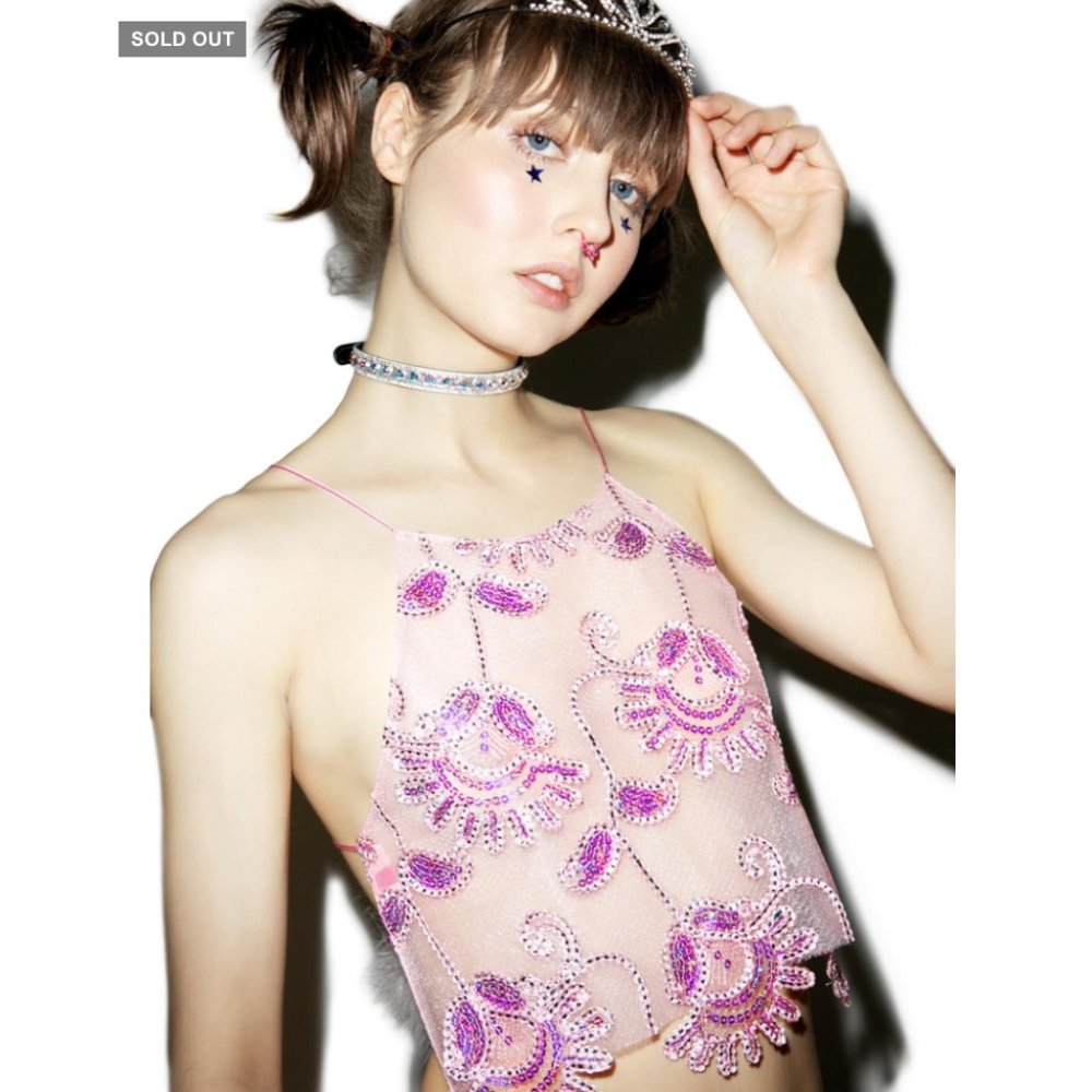 Dyspnea Flufftart Crop Top